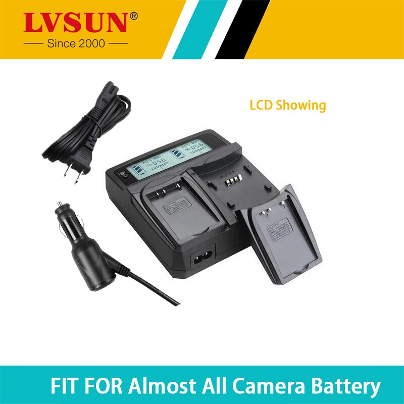 Lvsun np fm50 npfm50 doppio macchina/ac caricabatterie fotocamera per sony fm50 qm71 qm91, qm71d, qm91d, f550, f750, f960, f570, f770 Schermo lcd