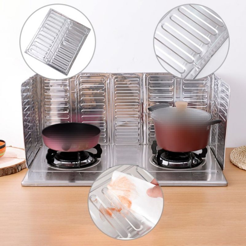 Kitchen Stove Deflector Insulation Grease Film Oil Block Splash Bake Plate Deflector Aluminum Plate Foil Paper Cooking Tool