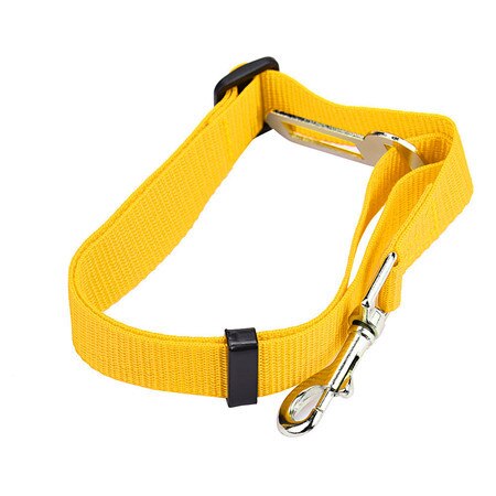 Huisdier Autogordel 2.5Cm Materiaal Huisdier Veiligheid Riem Hond Trekkabel Hond Veiligheidsgordel: YELLOW