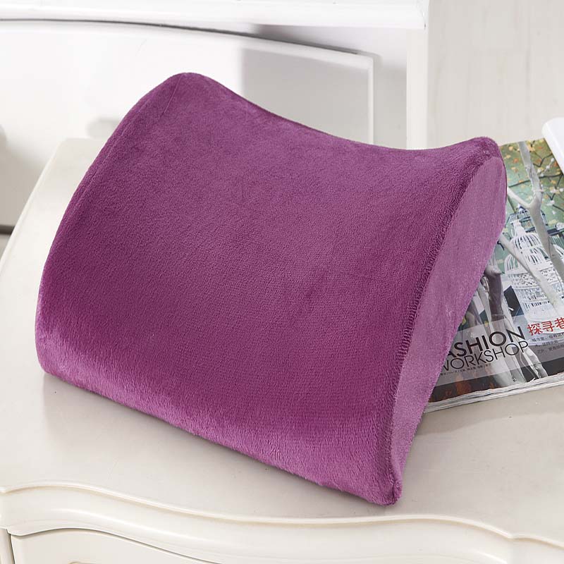 Poduszka ortopedyczna z pianki pamięć ortopedyczna poduszka na krzesło sofa masująca poduszka fizjoterapeutyczna dla kobiet w ciąży: Velvet purpurowy