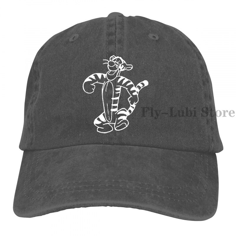 Tigger Style 3 Baseball cap men women Trucker Hats adjustable cap: 2-Black