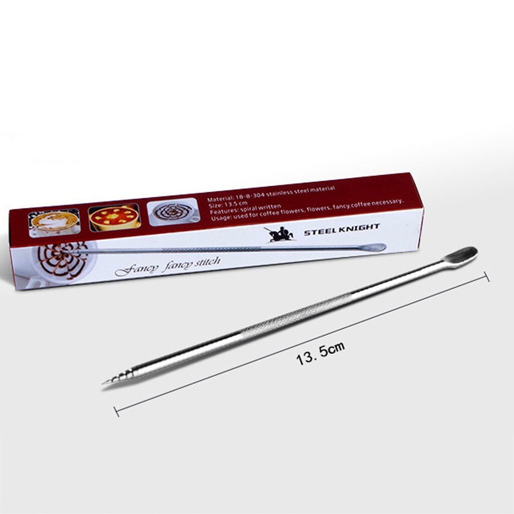 Koffie Bloem Pin Rvs Cafe Art Pull Bloem Naald Diy Gereedschap