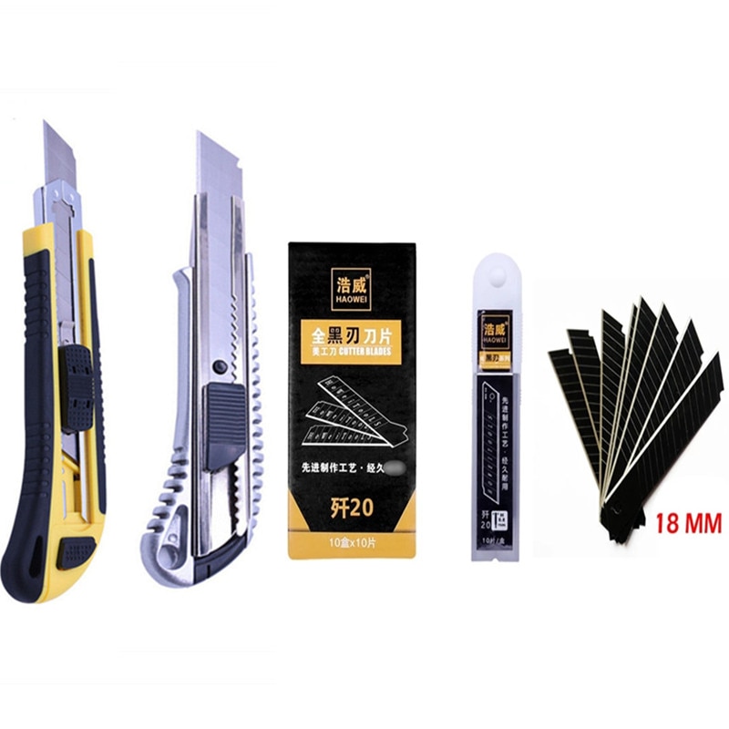 18mm aluminum alloy art knife rest tool knife wallpaper knife paper cutter