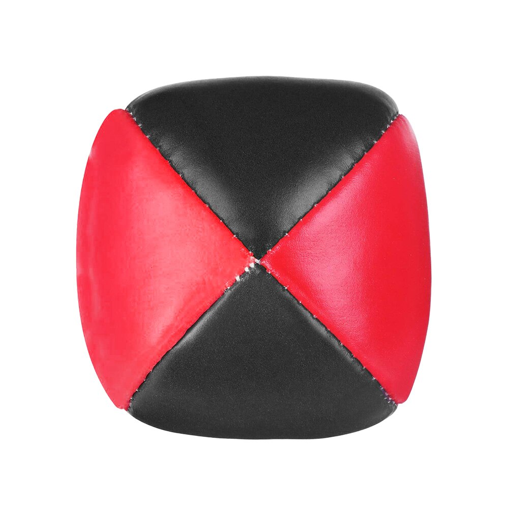 Juego de 5 uds de pelotas de malabares, pelotas de malabares suaves y duraderas para principiantes, niños, niñas, adultos BM88: Red and black