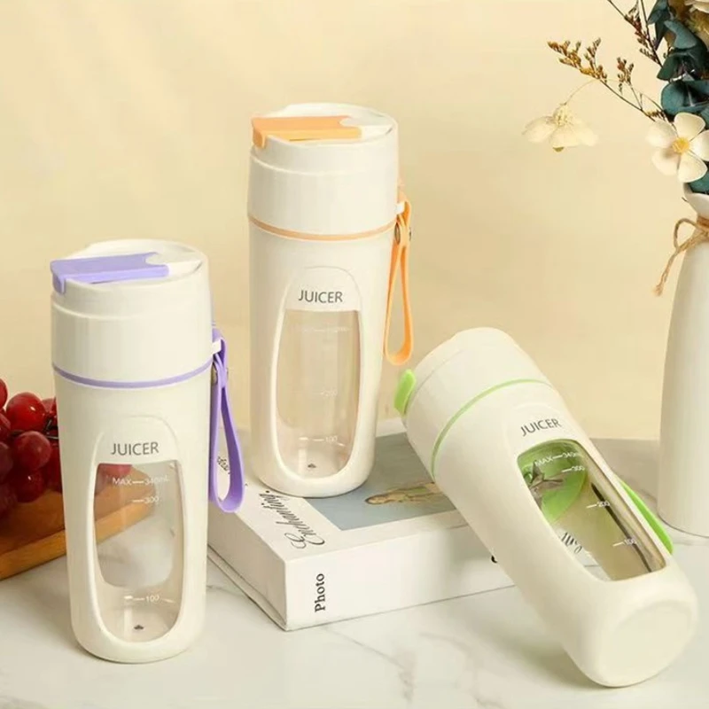 Licuadora portátil recargable por USB, licuadora de tamaño Personal, máquinas exprimidoras, taza para batidos y batidos, Mini taza mezcladora de frutas