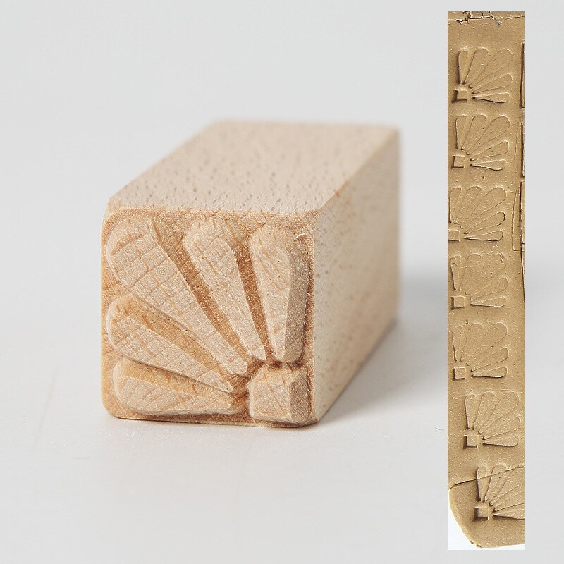 Wooden Stamps Hand Carved For Printing DIY Clay Pottery Printing Blocks Fish Bone / Squirrel / Flower / Deer Clay Tools: 6