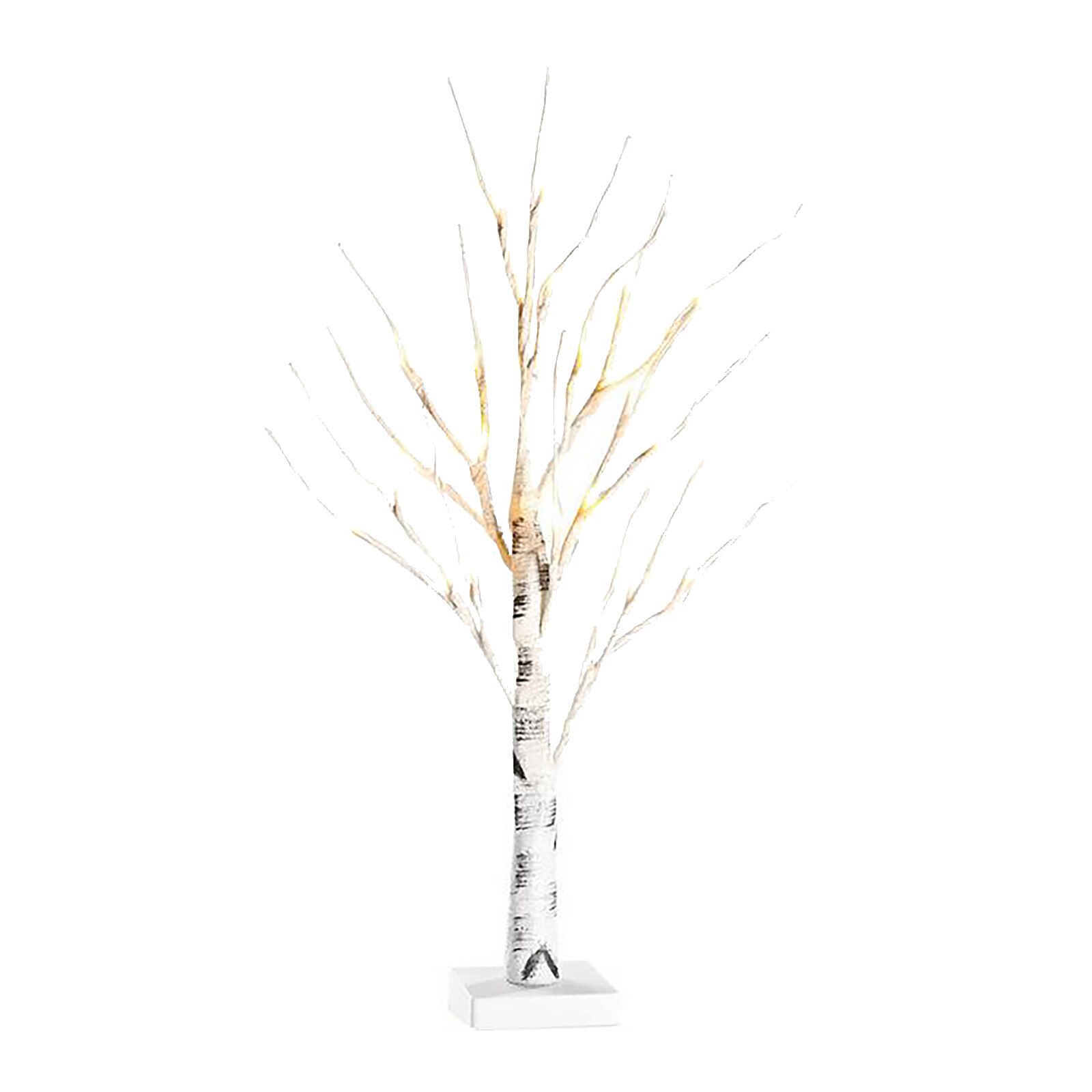 Luces LED blancas cálidas preinstaladas para decoración de jardín, árbol de luz con textura Natural, Lámpara decorativa para exteriores