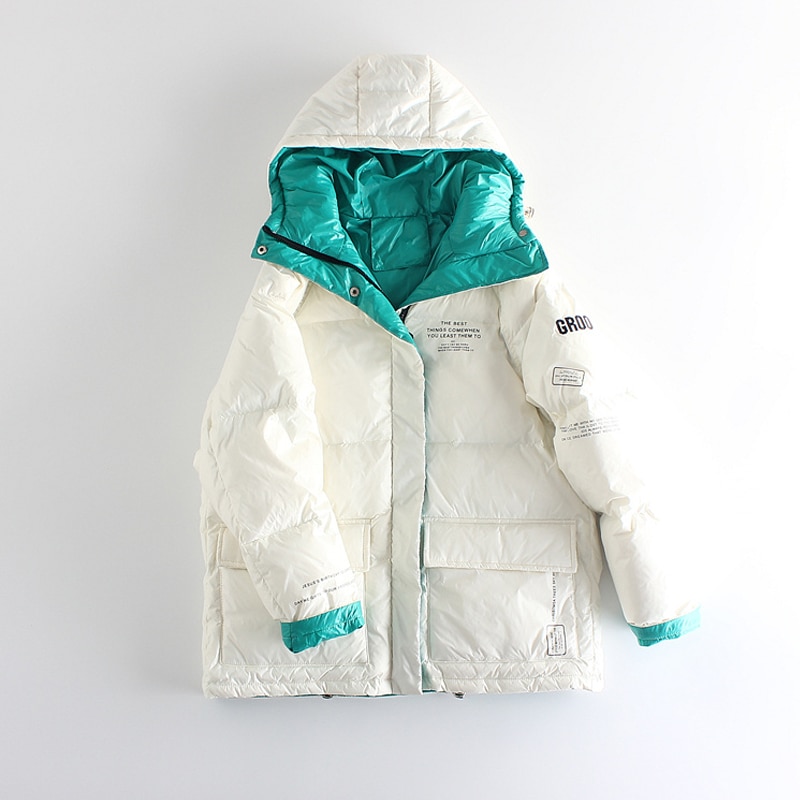 Winter Jas Vrouwen Dikker Warme Beneden Parka Witte Eend Donsjack Vrouwen Winter Vrouwelijke Losse Vrouwen Jas Winter Overjas