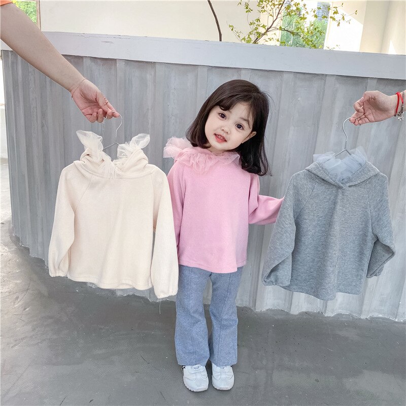 Herfstmeisjes koreaanse hoodies kinderen schattige hoodie kinderkleding meisjes