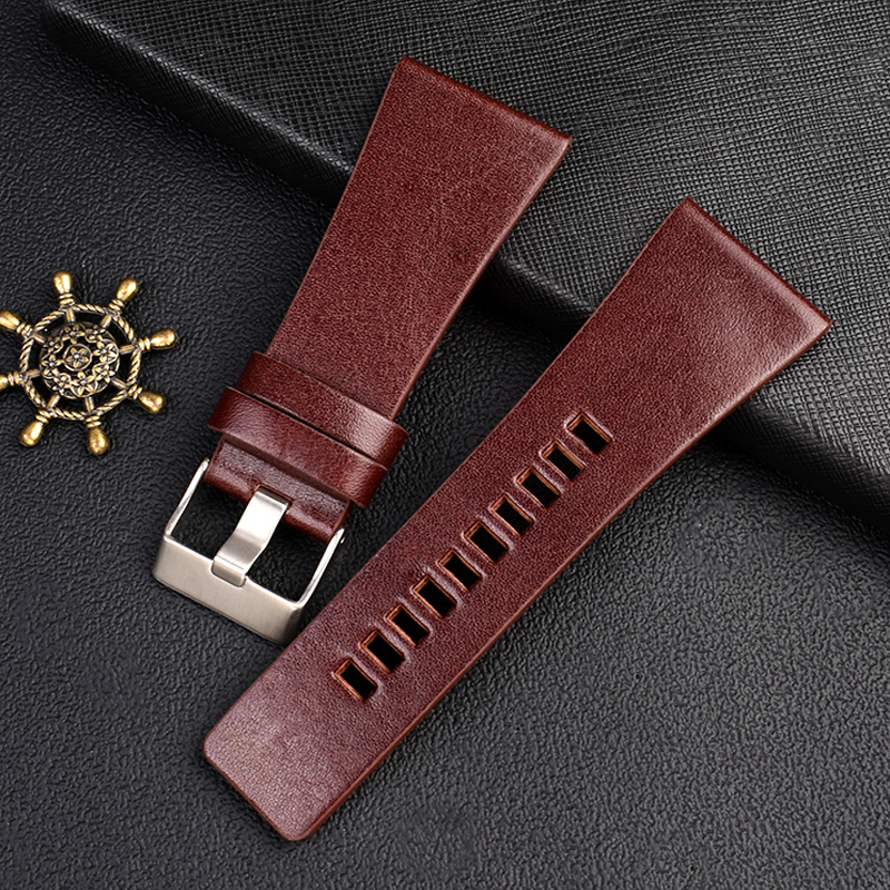 Grand Bracelet de montre en cuir pour hommes, pour Diesel dz7396 dz1206 dz1399 dz1405, 22/ 24 / 26 / 28 / 30 / 32mm, accessoires de montre