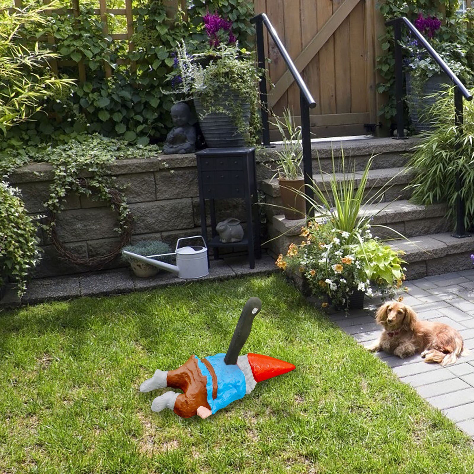 Gnome Garden Statues Outdoor Gardening Resin Crafts Lovely Dwarf Ornaments Home Decoartion XHC88