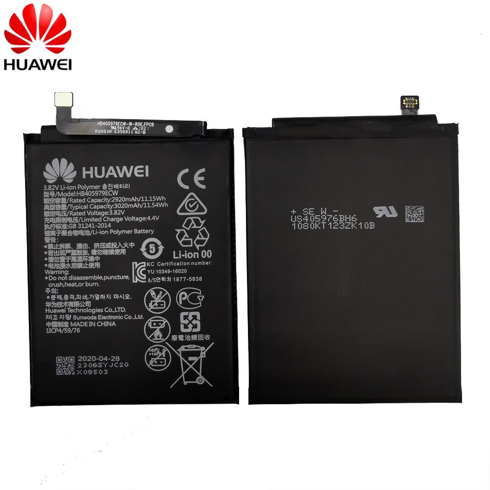 Original 3020mAh HB405979ECW Battery For Huawei Nova CAZ-AL10 TL00 CAN L01 CAN-L02 L12 Enjoy 6S Honor 6C Y5 p9 lite mini