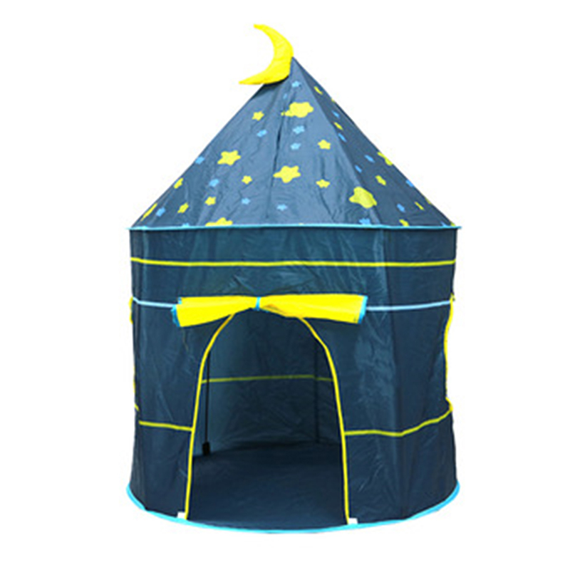 Teepee Tent Voor Kinderen Vouwen Play Tent Huis Kinderen Prinses Kasteel Tenten Draagbare Indoor Outdoor Baby Ballen Zwembad Playhouse: blue