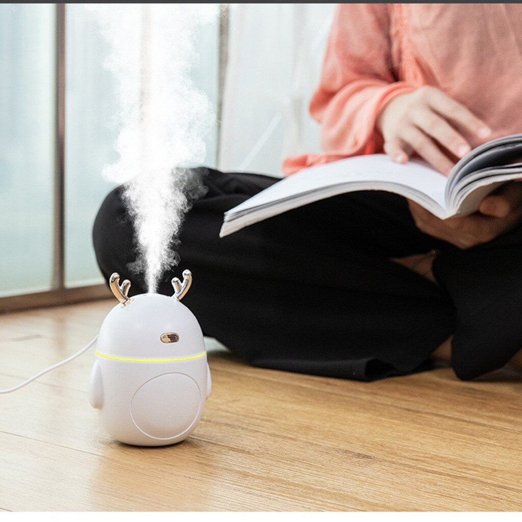 Mini humidificador de aire para el hogar y la Oficina, purificador de aire pequeño, atomizador, Usb, Humidificador de niebla fría, 320ml, 4 #