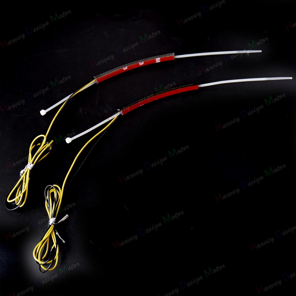 LED 39mm-41mm Gabel Blinker Bausatz & geräuchert Objektiv Für Harley Sieg Motorrad