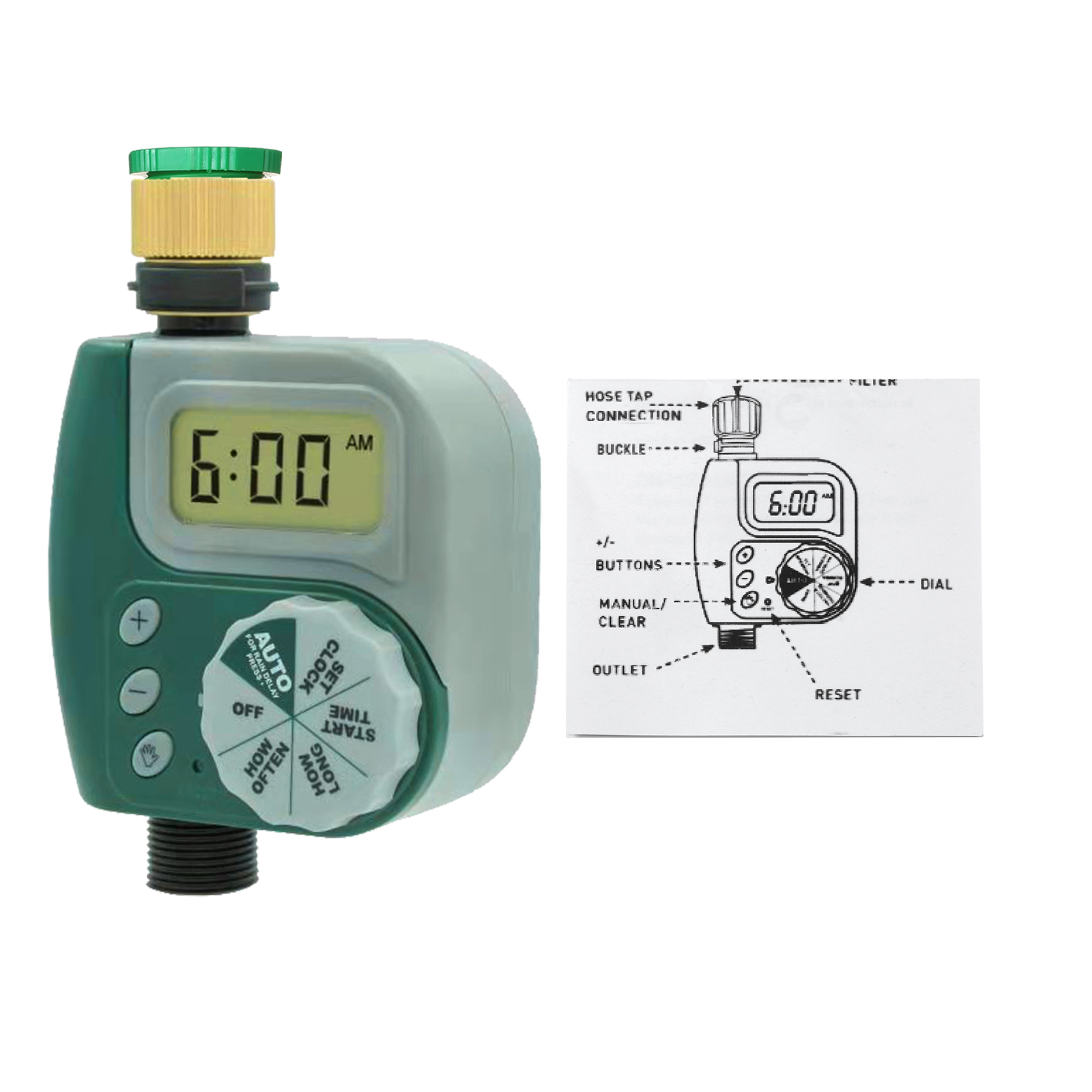 Automatic Electronic Water Timer Garden Watering Timer Home Programmable Hose Faucet Watering Timer Autoplay Irrigator: Type4 EU