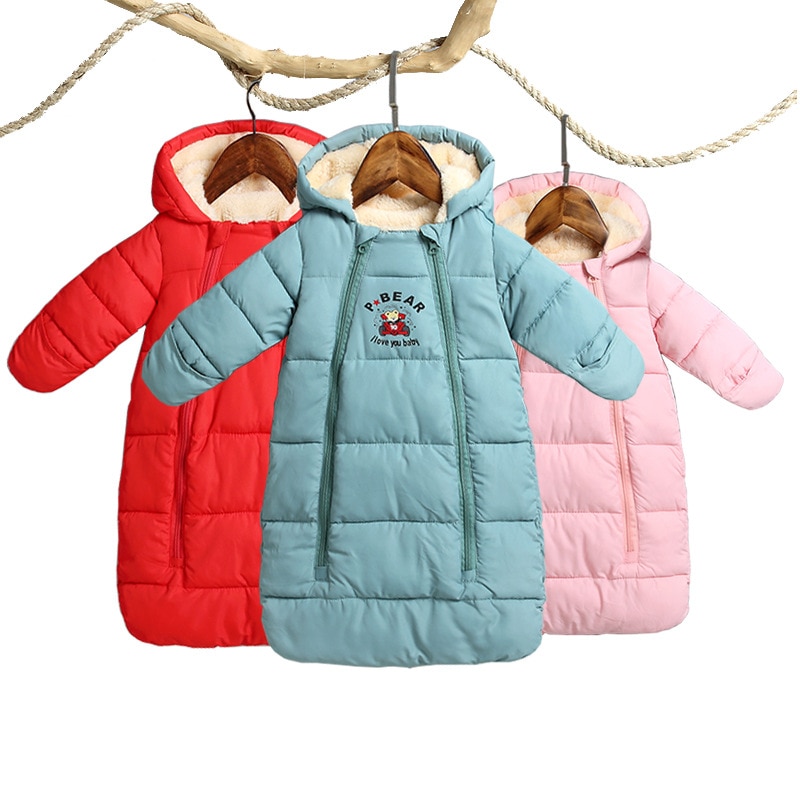 Winter Dikker Baby Rompertjes Overalls Bodysuit Baby Kleding Jumpsuit Pasgeboren Meisje Jongen Down Katoen Snowsuit Baby Sneeuw Wear