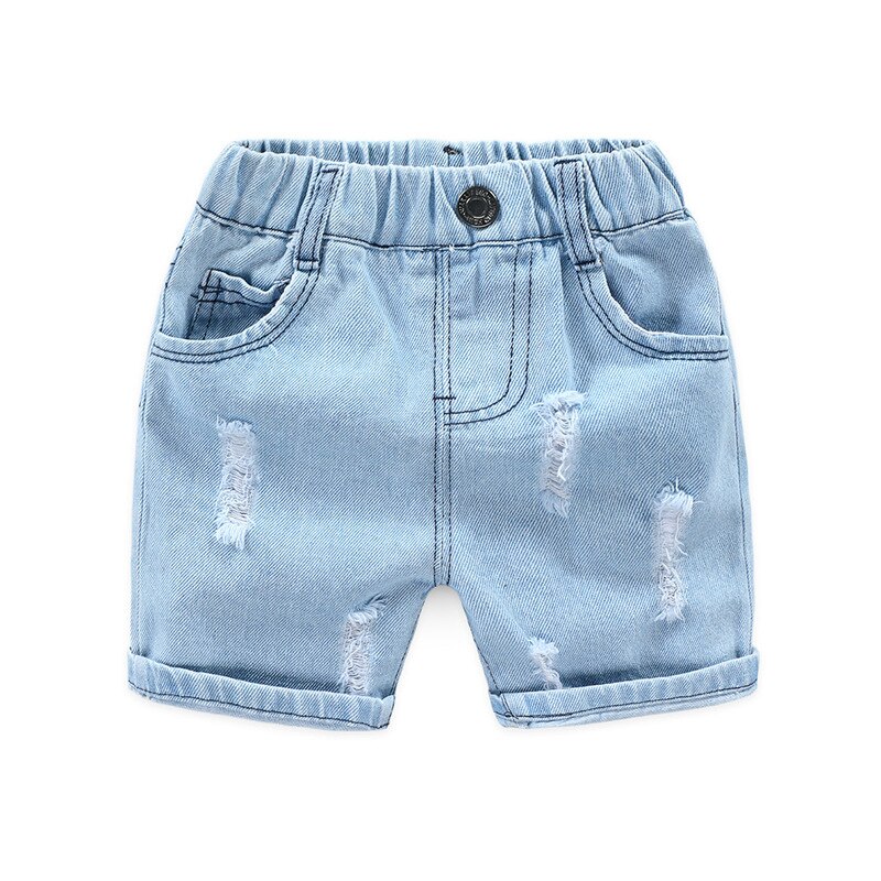 Summer Kids Baby Girls Shorts Boys Jeans Short Pants Toddler Ripped Pants for Baby Boys Shorts Cotton Girls Denim Shorts 2-8Y: 8