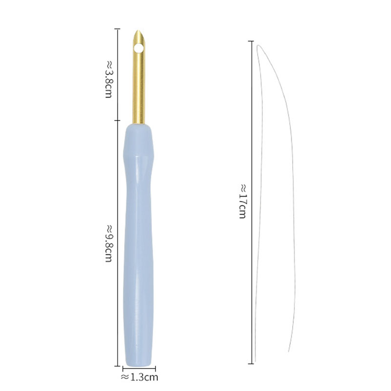 Embroidery Stitching Punch Needle Poking Cross Stitch Tools Knitting Needle Wool Felt Craft Poking Tools DIY Sewing Accessories: Light Grey