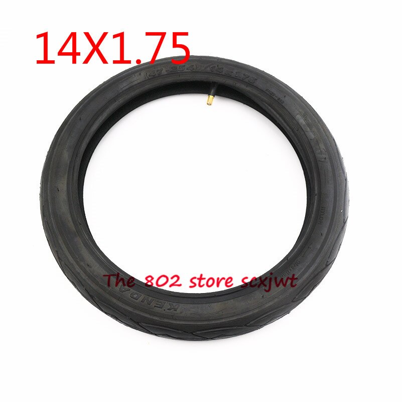 Supercykeldæk 14 x 1.75(47-254)  indre og ydre dæk passer børnecykeldæk foldecykler cykeldele slange 14*1.75 dæk