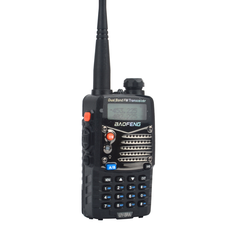 UV-5RA baofeng walkie talkie banda dupla VHF UHF portátil FM rádio em dois sentidos com fone de ouvido