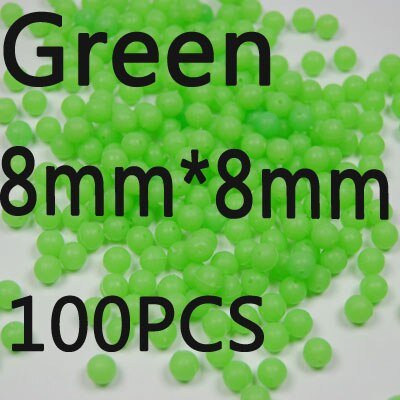 WXHN 100 Pcs Perles De Peche Lumineuses Souples Ovales Leurre De Peche
