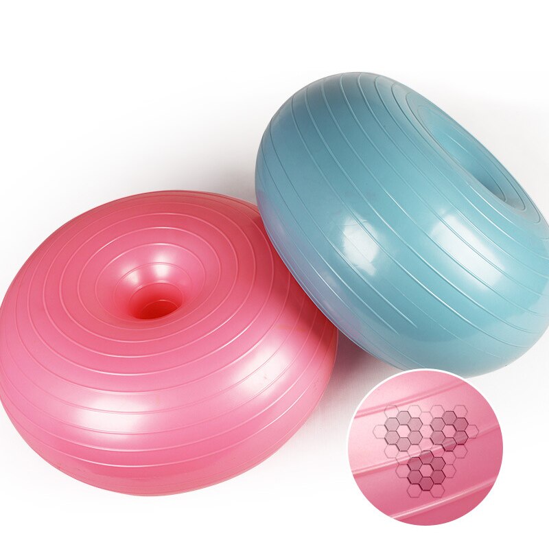 Yoga Ball Donut Exercise Workout Core Training Swiss Stability Ball for Yoga Pilates & Balance Training in Gym Office