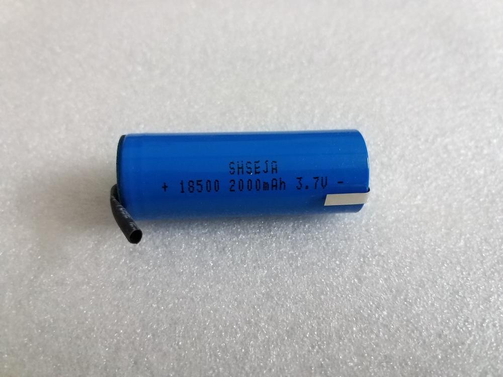 18500 2000mAh 3.7 V rechargeable battery Recarregavel lithium ion battery for LED flashlight