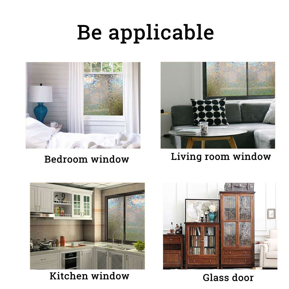 Breite 60cm * Lange 200cm matt undurchsichtig Glas Fenster Film Für Fenster Privatsphäbetreffend Klebstoff Glas Aufkleber Wohnkultur gemischt Farbe Schlafzimmer
