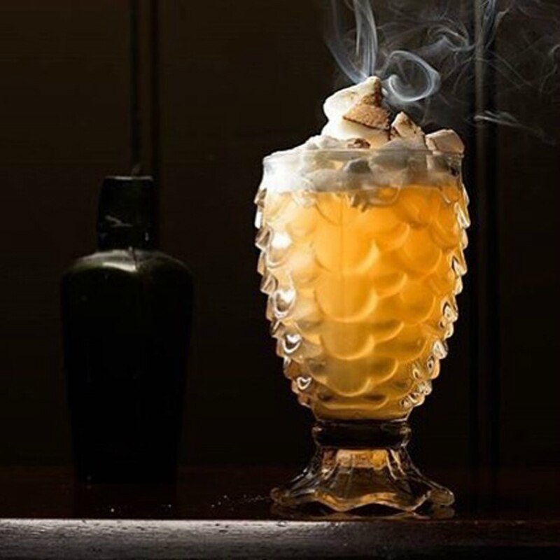 Vaso de cóctel de cola de pez sirena 3D, para Bar, escamas, patrón decorativo, bebidas especiales, vasos de cerveza, batidos, taza de postre, TIKI