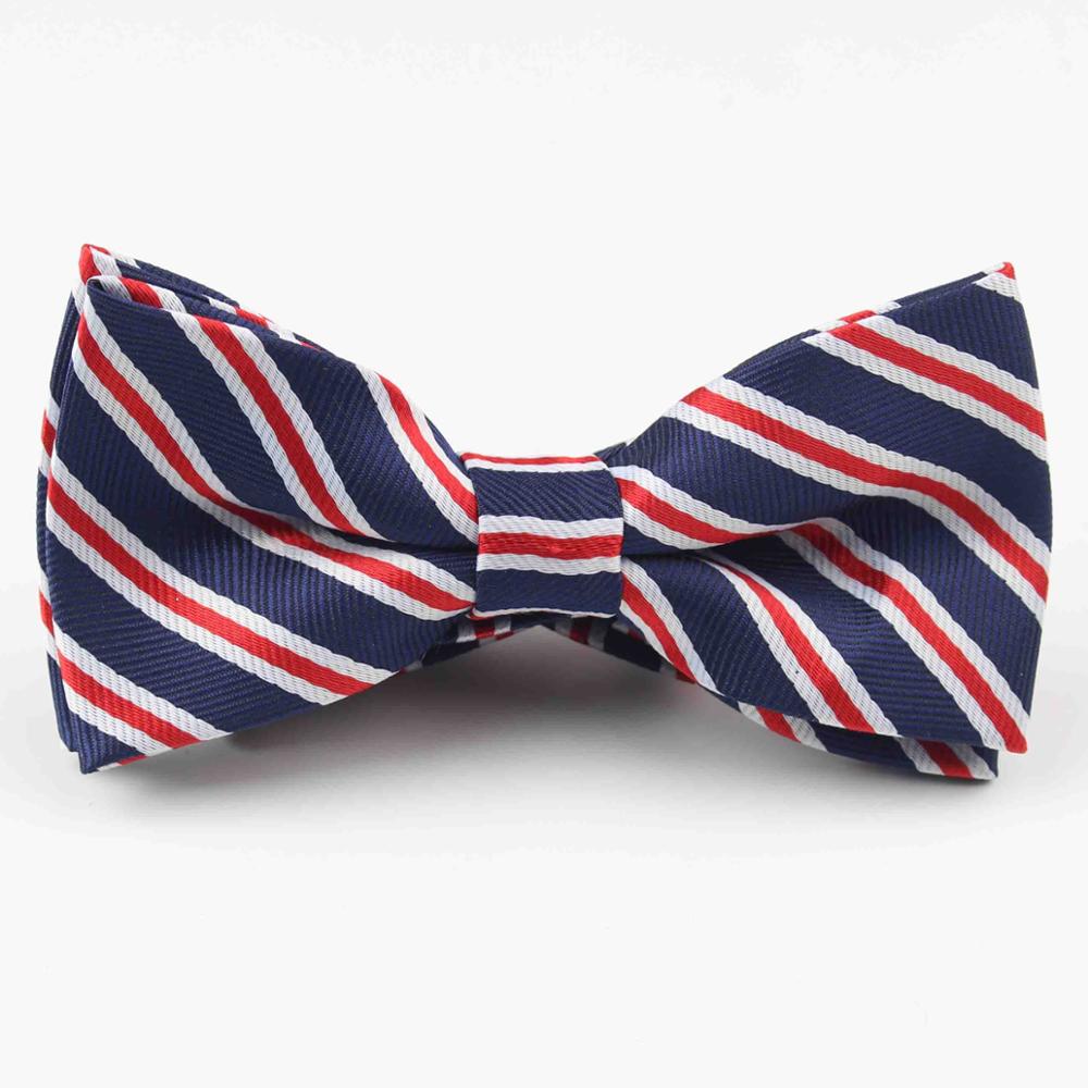 Klassieke Plaid Kinderen Bowtie Polyester Strikjes Baby Kid Kinderen Klassieke Pet Gestreepte Vlinder strikje: 1