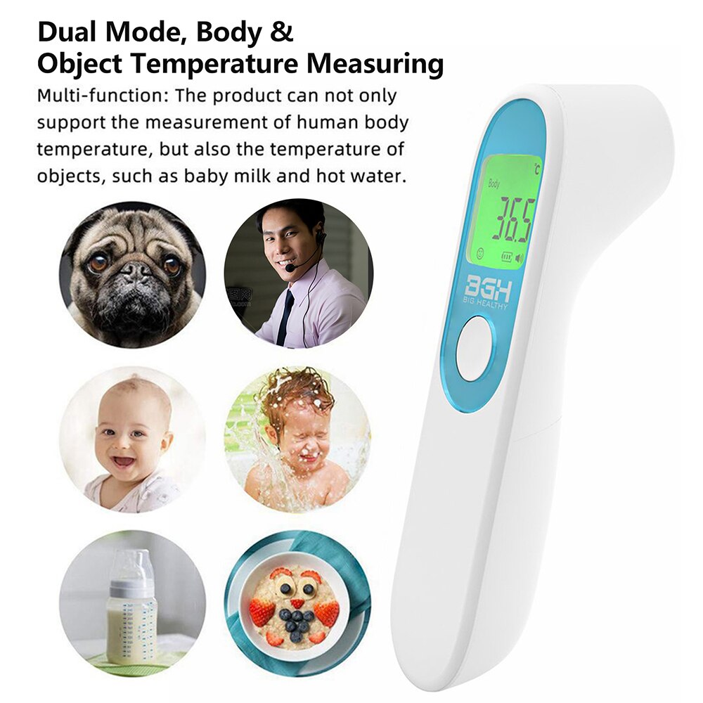 Digitale Thermometer Non-contact Infrarood Thermometer Digitale ℃/℉ Lcd Display Ir Voorhoofd Thermometers Lichaamstemperatuur Meten
