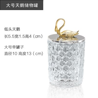 Retro Glass Storage Jars with Lid Candy Christmas Food Snacks Tea Spice Cereal Container Kitchen Storage Can Decoration: 8-L-10X13cm