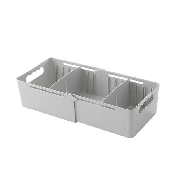 Cajones de almacenamiento de cubiertos de plástico organizador de cocina para el hogar, cajón de almacenamiento de herramientas, cosméticos, armario organizador para cajón de almacenamiento de cocina: 1 grey