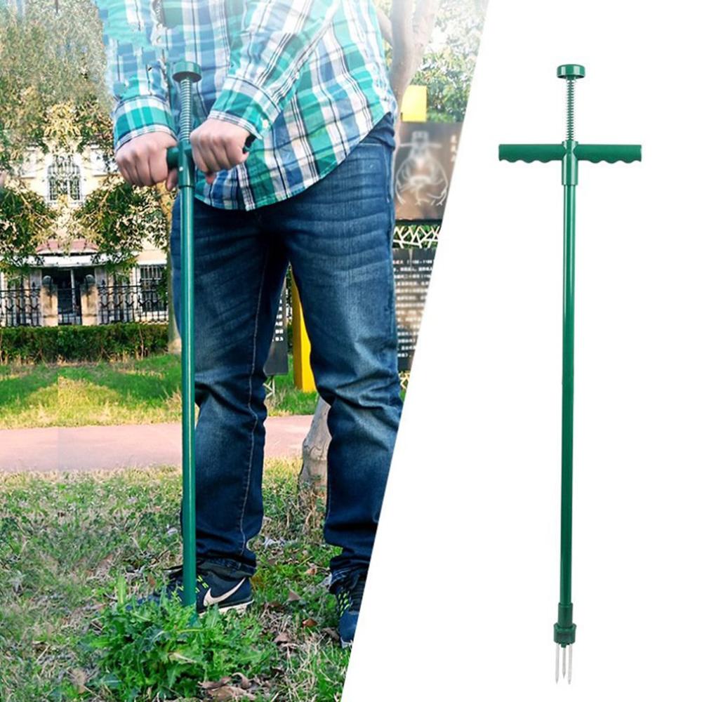 Portable Weeder Stand up Manual Weeder Triangle Root Ripper Weeding Gardening Tool Stainless Steel Weeding Tool