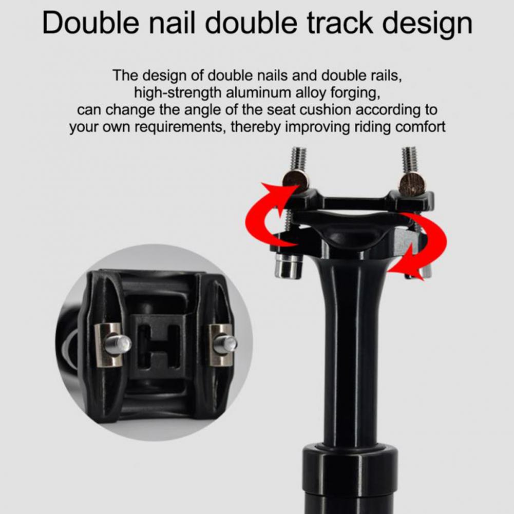 Integrated Bicycle Seatpost Ultralight Aluminium Alloy Shock Absorbing Seat Tube for Bike