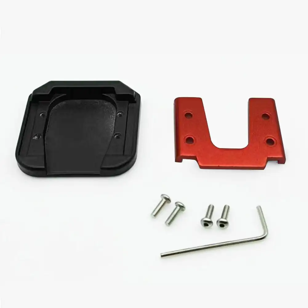 Cavalletto di estensione universale per moto Cavalletto in lega di alluminio per scooter Estensore per bici Piastra di supporto laterale Base allargata antiscivolo