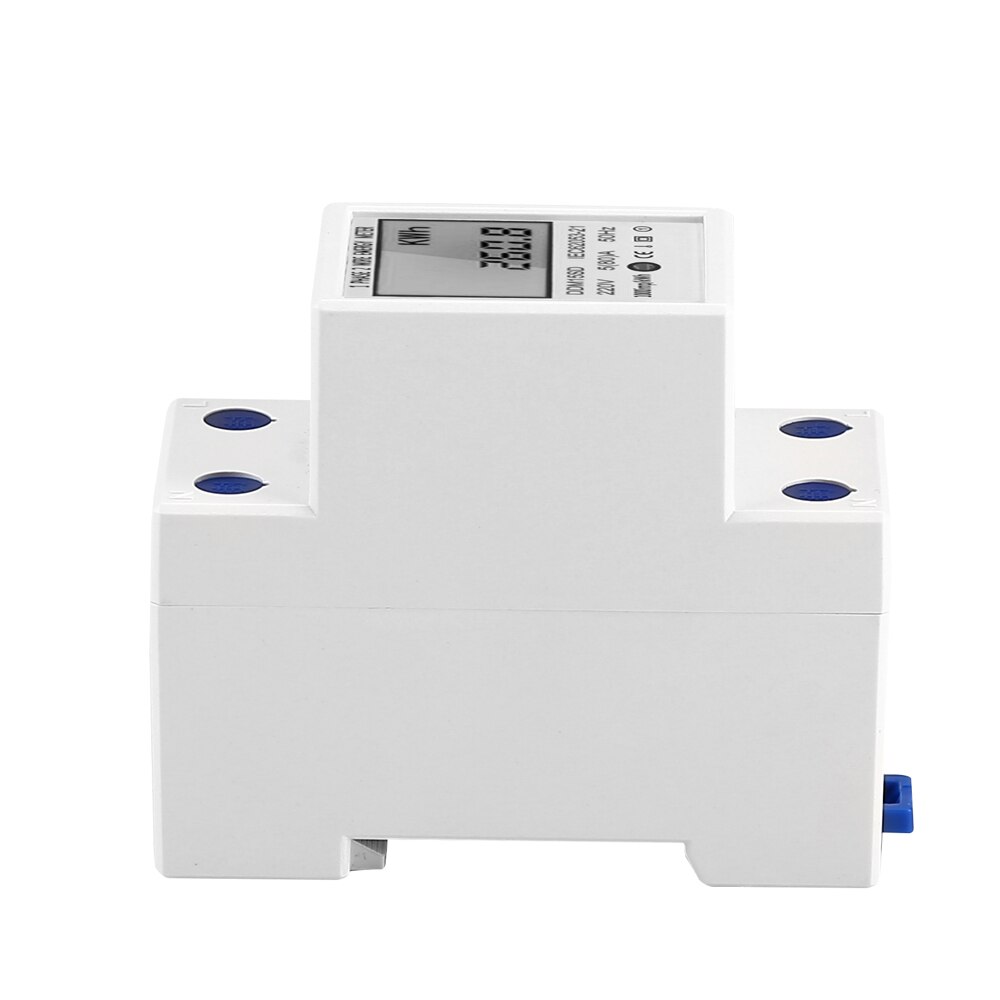Dds-ldg 220v 50hz eenfase elektrische energiemeter met lcd-scherm 35mm din-rail montage spanning stroomverbruikmeter