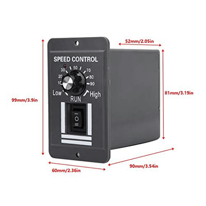 Controlador de velocidad del Motor CW CCW, interruptor Reversible X1040 para Control de rotación delantera/inversa y parada, DC 12-60V 40A PWM