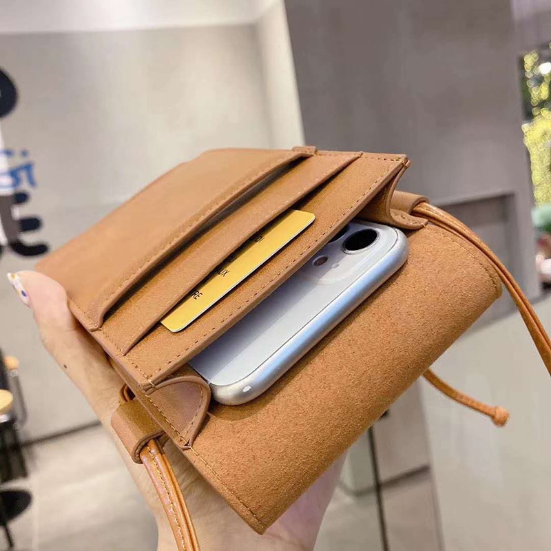 F03 Luxury Brand CL PU Leather Handbag Mini Universal 6.7inch For Iphone 11 12 Phone Bag Card Wallet Purse Women Crossbody Pouch