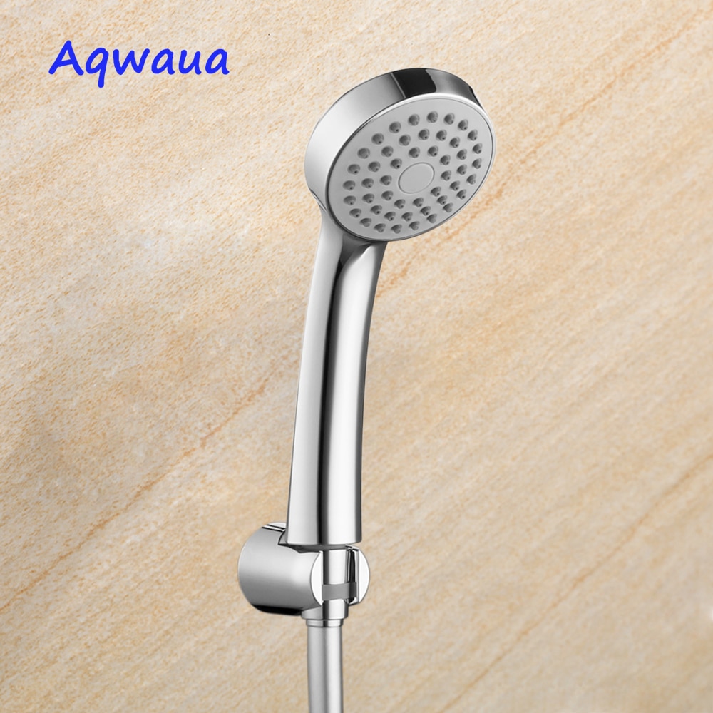 Aqwaua Hand Hold Shower Head Hand Shower Water Saving ABS Chrome Plated Shower Booster Power Shower Mixer