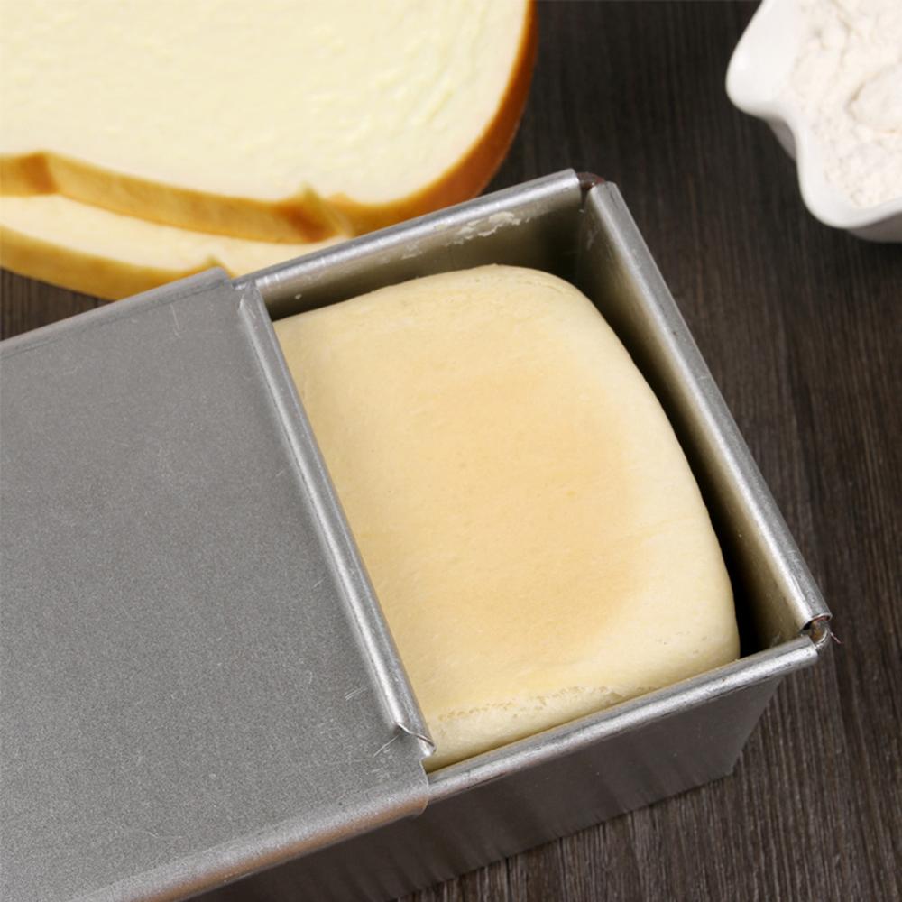 Non Stick Loaf Pan Bread Moldes Rectangular Plate Bread Cake Pan Tin With Cover Toast Molds Baking Accessories Cake Decorate To