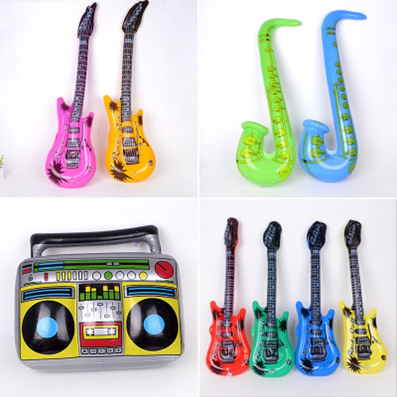Inflatable Musical Rock Band Instruments Cool and Fun Inflatable Musical Instruments Great Party Favor Party Stuffer Giveaways