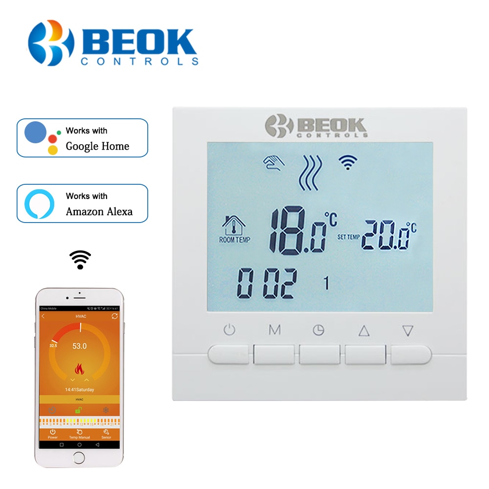 BEOK Wifi / Non-Wifi Room Heating Thermostat Tempe... – Grandado