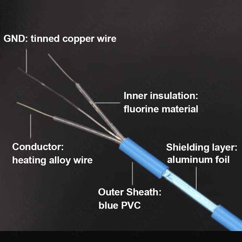 1500W 10.0sqm Winter Floor Heating System Quick Heating Slef-adhesive Mats For Family Gym