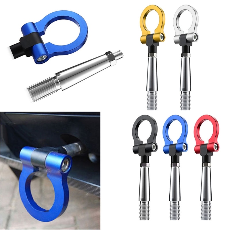 Aluminum Car Styling Trailer Hooks Aluminum Racing Ring Vehicle Towing Hook For -up Nissan- GTR R35 370Z Infiniti G37
