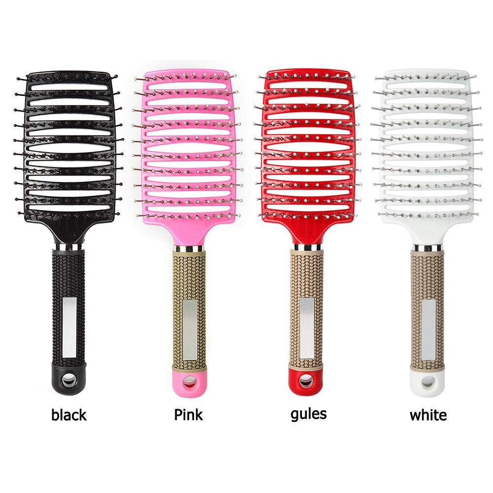 1Pcs Vrouwen Mannen Haar Hoofdhuid Massage Kam Mode Nat Krullend Ontwarren Hair Brush Voor Vrouwen Kappers Anti-Statische