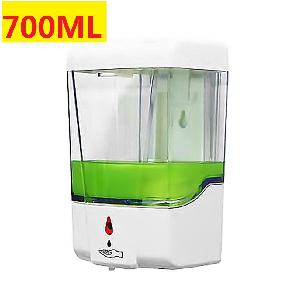 700ml Automatic Liquid Soap Dispenser Touchless Wall Mounted Battery Powered Smart Sensor Hand Washing Container for Bathroom: 700ml