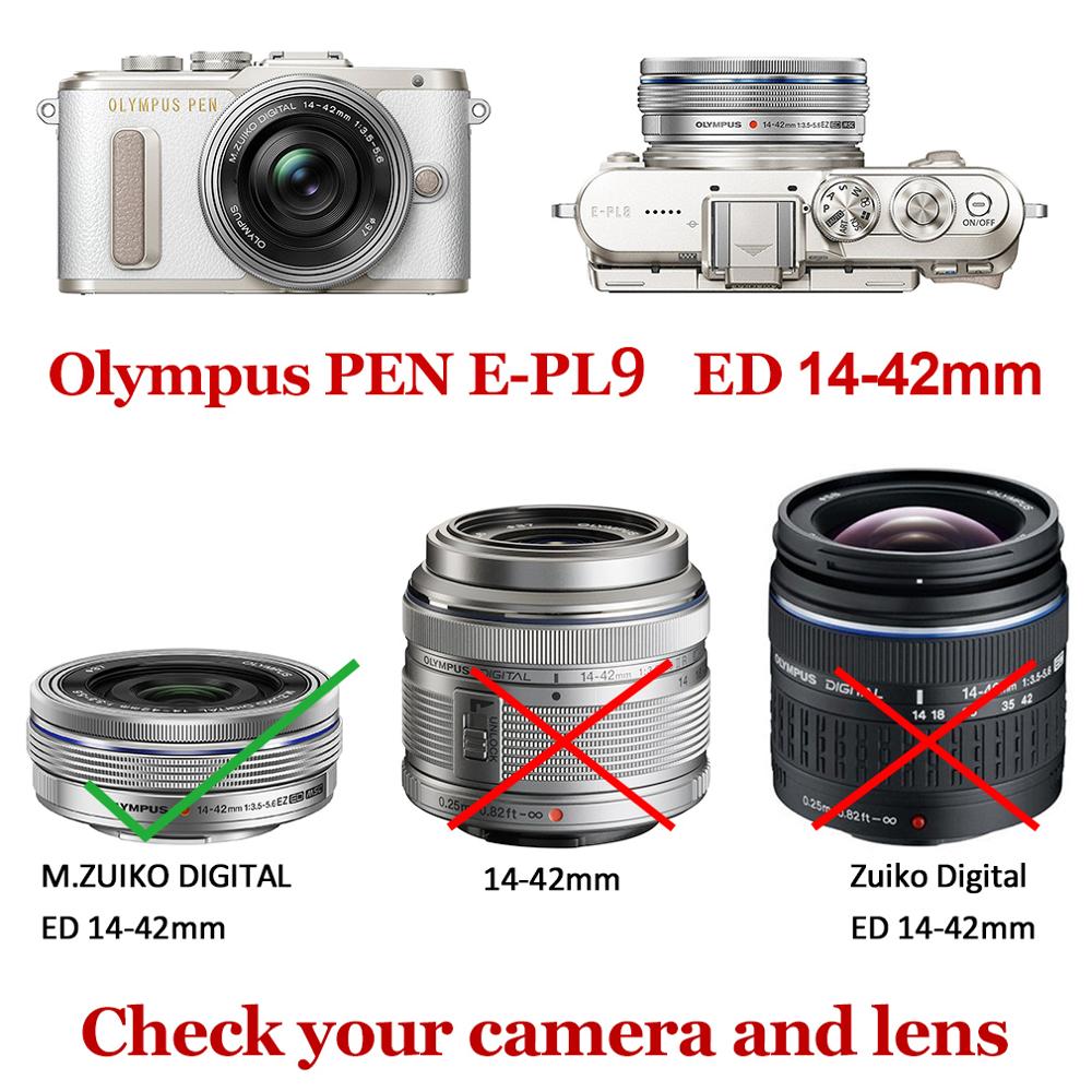 Housse de sac de étui d'appareil photo numérique en cuir d'unité centrale d'ajustement précis de corps complet avec la courroie pour le stylo d'olympus E-PL9 EPL9 E-PL10 avec la lentille de 14-42mm