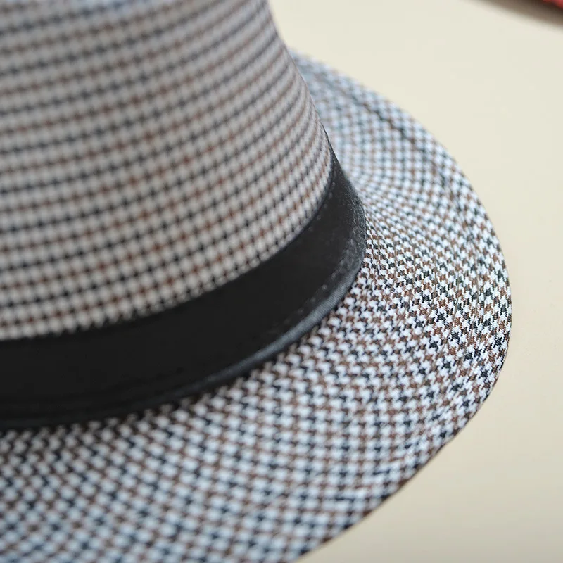 Retro mænd fedoras top jazz filt bred skygge hat vintage par kasket vinter chapeau sommer bowler hatte kasket udendørs